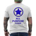 Funny All Purpose Flour Costume Baking Recipe Mens Back Print T-shirt