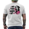 Ghost Calling Halloween Scary Costume No You Hang Up Men's T-shirt Back Print