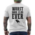Funny Religion Bible Atheism Worst Book Club Ever Mens Back Print T-shirt