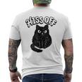Hiss Off Grumpy Animal Lover Cute Kitten Cat Pet Owner Mens Back Print T-shirt