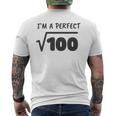 Im A Perfect 10 - Funny Math Teacher Math Lover Arithmetic Math Funny Gifts Mens Back Print T-shirt