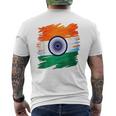 India Independence Day 15 August 1947 Indian Flag Patriotic Men's T-shirt Back Print