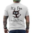 It’S Fine Im Fine Everything Is Fine Cat Men's T-shirt Back Print