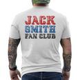 Jack Smith Fan Club Retro Usa Flag American Funny Political Mens Back Print T-shirt