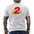 Kids Superhero Birthday Boy Party 2 Year Old 2Nd Birthday Mens Back Print T-shirt