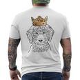 Labradoodle Dog Wearing Crown Men's T-shirt Back Print