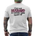 Leopard I Love My Husband But Sometimes I Wanna Square Up Mens Back Print T-shirt