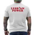 Lesbian Power - Lgbt Sapphic Gay Pride Lesbian Mens Back Print T-shirt