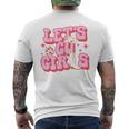 Lets Go Girls Cowgirl Hat Cowboy Boots Bachelorette Party Mens Back Print T-shirt