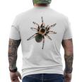 Realistic Red Knee Tarantula Men's T-shirt Back Print