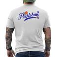 Retro Style Pickle Ball Lovers Pickleball Mens Back Print T-shirt