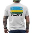 Rwandan Flag | Vintage Made In Rwanda Gift Mens Back Print T-shirt