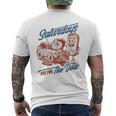 Saturdays Are For The Dads Car Guy Mens Back Print T-shirt