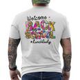 Welcome Back To School Lunch Lady Leopard Tie Dye Mens Back Print T-shirt