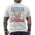 Western Cowgirl Boots Retro American Girls Babe 4Th Of July Mens Back Print T-shirt Western Cowgirl Boots Retro American Girls Babe 4Th Of July Mens Back Print T-shirt