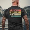 10Th Wedding Anniversary For Him - Awesome Husband 2013 Gift Mens Back Print T-shirt Gifts for Old Men
