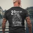 22 Every Day Veteran Lives Matter Support Veterans Day Men's Back Print T-shirt Gifts for Old Men