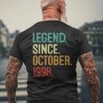 25 Years Old Legend Since October 1998 25Th Birthday Men's T-shirt Back Print Gifts for Old Men