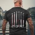4Th Of July American Flag Vintage 4Th Of July For Men Mens Back Print T-shirt Gifts for Old Men