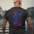 4Th Of July Crew Funny Usa Independence 4Th Of July Graphic Mens Back Print T-shirt Gifts for Old Men