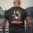 5K On Turkey Day Race Thanksgiving For Turkey Trot Runners Men's T-shirt Back Print Gifts for Old Men