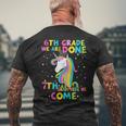 6Th Grade Graduation Magical Unicorn 7Th Grade Here We Come Mens Back Print T-shirt Gifts for Old Men