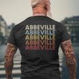Abbeville Alabama Abbeville Al Retro Vintage Text Men's T-shirt Back Print Gifts for Old Men