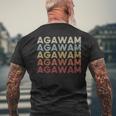 Agawam Massachusetts Agawam Ma Retro Vintage Text Men's T-shirt Back Print Gifts for Old Men Agawam Massachusetts Agawam Ma Retro Vintage Text Men's T-shirt Back Print Gifts for Old Men
