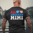 All American Mimi American Flag 4Th Of July Patriotic Mens Back Print T-shirt Gifts for Old Men