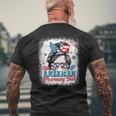 All American Pharmacy Tech Patriotic Usa Flag 4Th Of July Mens Back Print T-shirt Gifts for Old Men