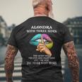 Alondra Name Gift Alondra With Three Sides Mens Back Print T-shirt Gifts for Old Men