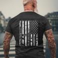 American Flag My Rights Dont End Where Your Feelings Begin Mens Back Print T-shirt Gifts for Old Men