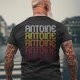 Antoine Retro Wordmark Pattern Vintage Style Men's T-shirt Back Print Gifts for Old Men