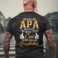 Apa Grandpa Gift Im Called Apa Because Im Too Cool To Be Called Grandfather Mens Back Print T-shirt Gifts for Old Men