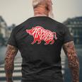 Arkansas Hog Hunting Animal Wild Boar Vintage Men's T-shirt Back Print Gifts for Old Men