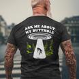 Ask Me About My Butthole Ufo Men's T-shirt Back Print Gifts for Old Men