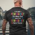 Back To School Funny So Long 4Th Grade 5Th Grade Here I Come Mens Back Print T-shirt Gifts for Old Men