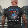 Back Up Terry Put It In Reverse Fireworks Independence Day Mens Back Print T-shirt Gifts for Old Men