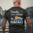 Bahamas Cruise 2023 Family Friends Group Vacation Matching Mens Back Print T-shirt Gifts for Old Men