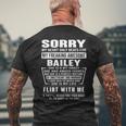 Bailey Name Gift Sorry My Heartly Beats For Bailey Mens Back Print T-shirt Gifts for Old Men