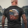 Bald Eagle Mullet American Flag Patriotic 4Th Of July Gift Mens Back Print T-shirt Gifts for Old Men