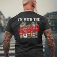 Im With The Banned Books For A Protest Geek Men's Back Print T-shirt Gifts for Old Men