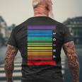 Barcode Gay Pride LgbtLesbian Bisexual Flag Gifts Mens Back Print T-shirt Gifts for Old Men