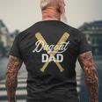 Baseball Dugout Dad Baseball Bats For Father Men's Back Print T-shirt Gifts for Old Men