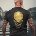 Basketball Player Trophy Game Coach Sports Lover Basketball Funny Gifts Mens Back Print T-shirt Gifts for Old Men