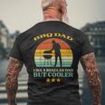 Bbq Dad Cooler Retro Barbecue Grill Fathers Day Daddy Papa Men's T-shirt Back Print Gifts for Old Men