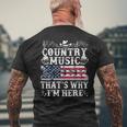 Beer Funny Beer Lover Country Music And Beer Thats Why Im Here Mens Back Print T-shirt Gifts for Old Men