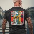 Bench Press Monster Power Gym Training Plan Chest Workout Mens Back Print T-shirt Gifts for Old Men