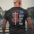 Best Dad By Par Disc Golf Dad 4Th Of July Fathers Day Mens Back Print T-shirt Gifts for Old Men