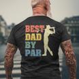 Best Dad By Par Daddy Fathers Day Golf Lover Golfer Men's Back Print T-shirt Gifts for Old Men